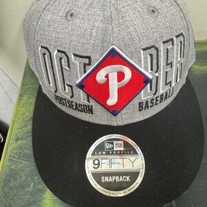 Gray and Black Snapback Cap